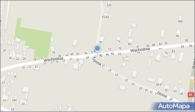 Piotrków Trybunalski, Wschodnia, 49, mapa Piotrków Trybunalski