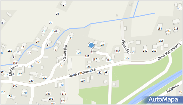 Przyborów, Wspólna, 1, mapa Przyborów