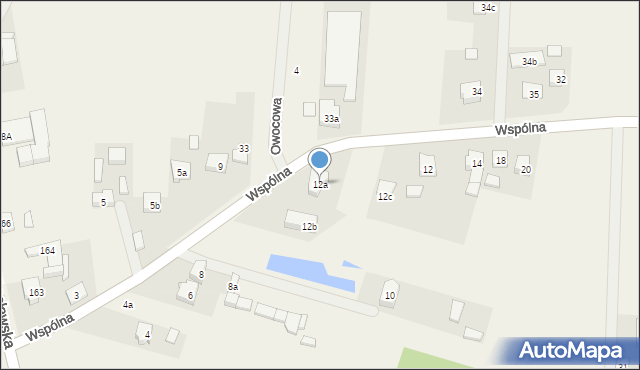 Przygodzice, Wspólna, 12a, mapa Przygodzice