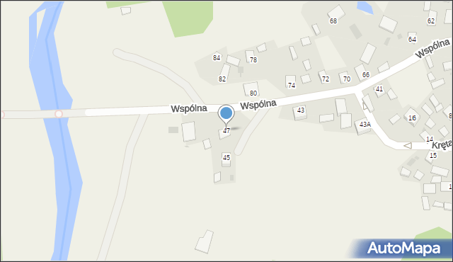 Przyszów, Wspólna, 47, mapa Przyszów