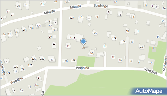 Puszczykowo, Wspólna, 18, mapa Puszczykowo