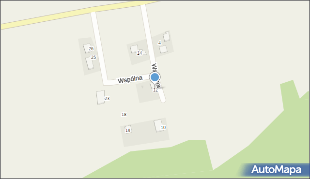 Radzyń, Wspólna, 12, mapa Radzyń