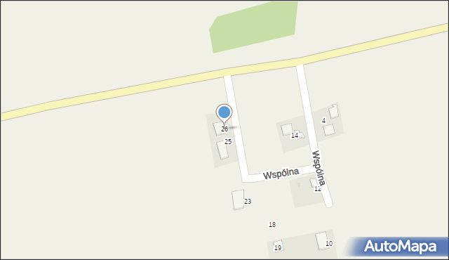 Radzyń, Wspólna, 26, mapa Radzyń