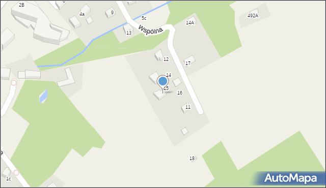 Rajcza, Wspólna, 15A, mapa Rajcza