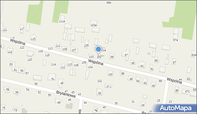 Rakowiska, Wspólna, 101, mapa Rakowiska