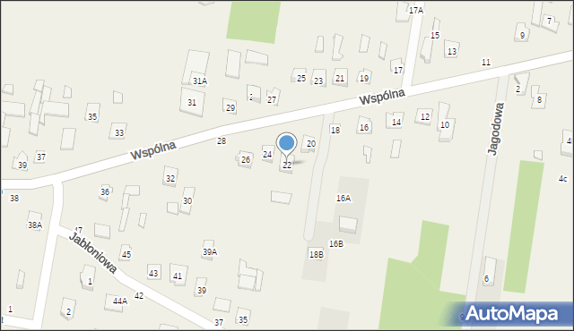 Rakowiska, Wspólna, 22, mapa Rakowiska