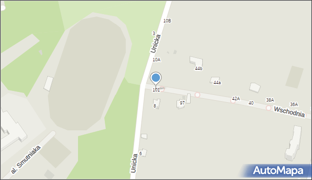 Rejowiec Fabryczny, Wschodnia, 101, mapa Rejowiec Fabryczny