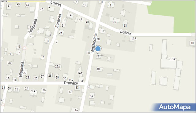 Rogów, Wschodnia, 5, mapa Rogów