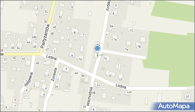 Rogów, Wschodnia, 6, mapa Rogów