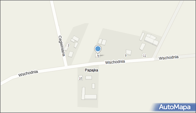 Rossoszyca, Wschodnia, 5, mapa Rossoszyca