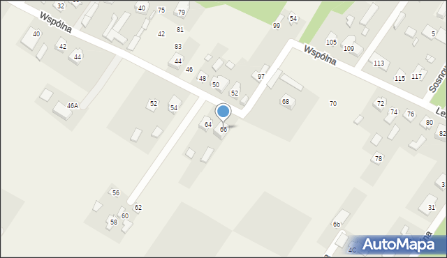 Ruda, Wspólna, 66, mapa Ruda