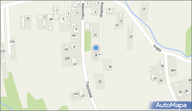 Rzezawa, Wspólna, 16, mapa Rzezawa