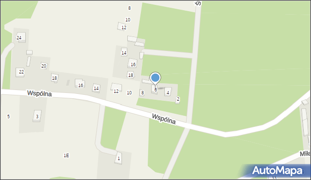 Sitne, Wspólna, 6, mapa Sitne