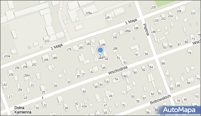 Skarżysko-Kamienna, Wschodnia, 44A, mapa Skarżysko-Kamienna