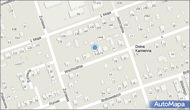 Skarżysko-Kamienna, Wschodnia, 7, mapa Skarżysko-Kamienna