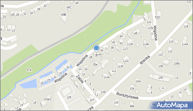 Starachowice, Wspólna, 30, mapa Starachowic