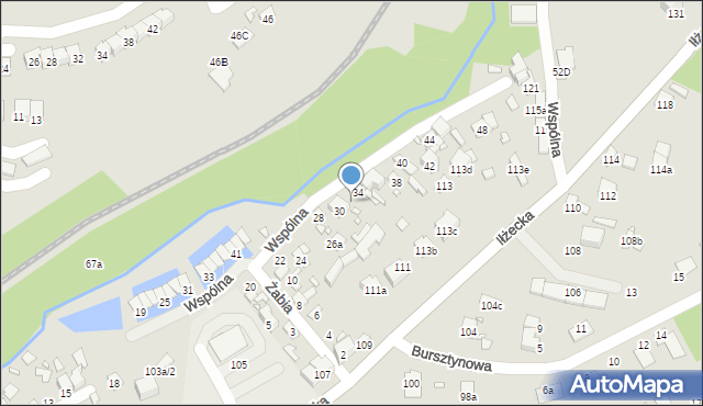 Starachowice, Wspólna, 32, mapa Starachowic