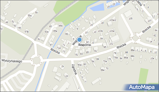 Starachowice, Wspólna, 4, mapa Starachowic