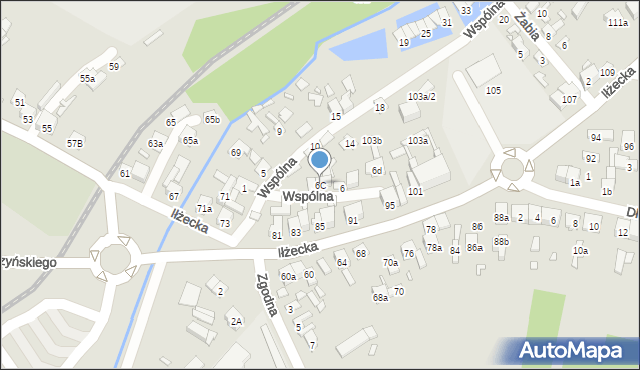 Starachowice, Wspólna, 6C, mapa Starachowic