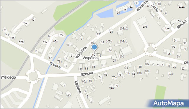 Starachowice, Wspólna, 6e, mapa Starachowic