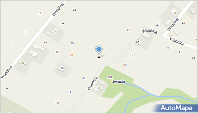 Staszkówka, Wspólna, 44, mapa Staszkówka