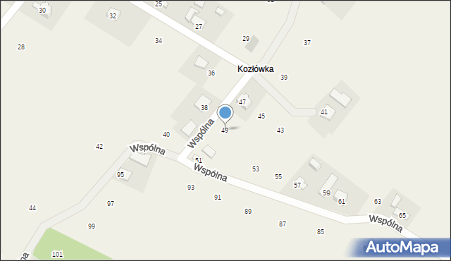 Staszkówka, Wspólna, 49, mapa Staszkówka