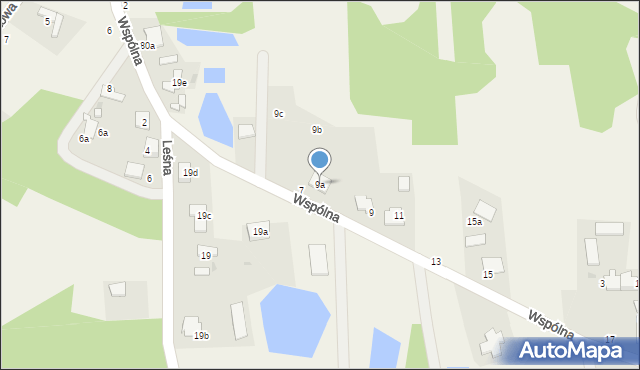 Stawki, Wspólna, 9a, mapa Stawki