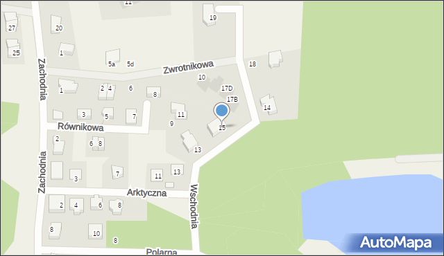 Straszyn, Wschodnia, 15, mapa Straszyn