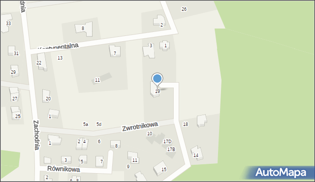 Straszyn, Wschodnia, 19, mapa Straszyn