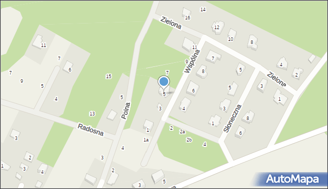 Studzienice, Wspólna, 5, mapa Studzienice