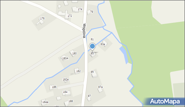 Sułkowice, Wspólna, 83, mapa Sułkowice