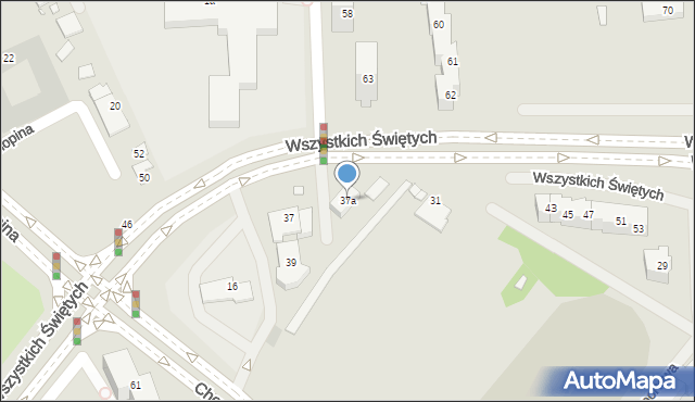 Szczecin, Wszystkich Świętych, 37a, mapa Szczecina