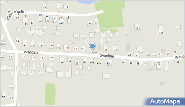 Tarnobrzeg, Wspólna, 17A, mapa Tarnobrzegu