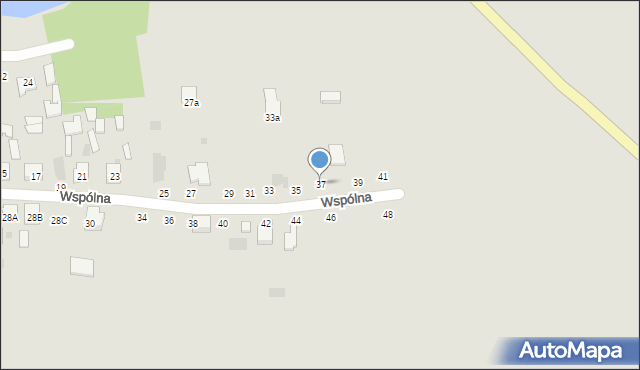 Tarnobrzeg, Wspólna, 37, mapa Tarnobrzegu