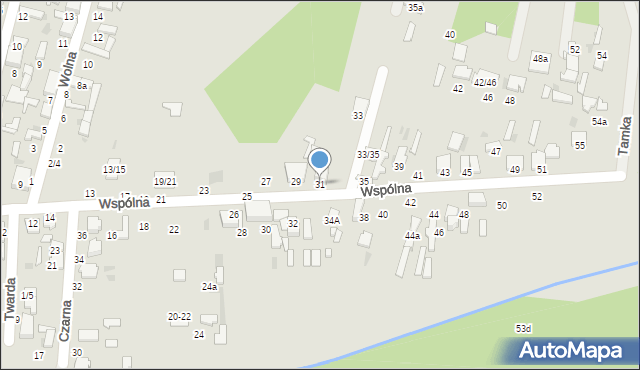 Tomaszów Mazowiecki, Wspólna, 31, mapa Tomaszów Mazowiecki