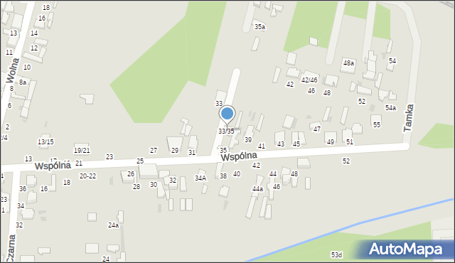 Tomaszów Mazowiecki, Wspólna, 33/35, mapa Tomaszów Mazowiecki