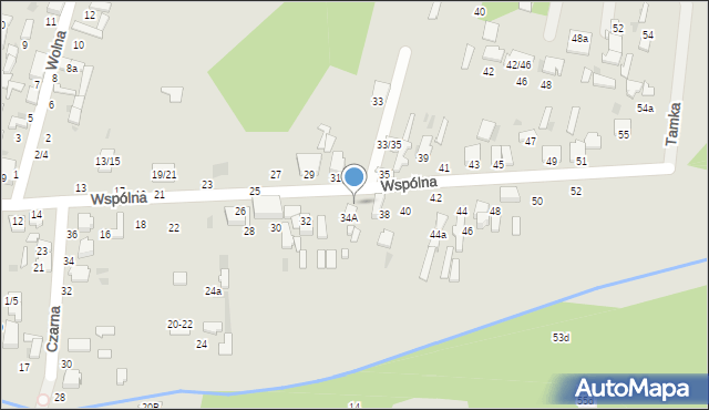 Tomaszów Mazowiecki, Wspólna, 34B, mapa Tomaszów Mazowiecki