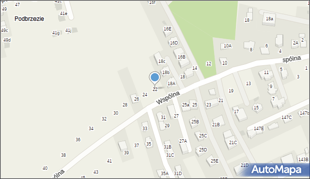 Tomaszowice, Wspólna, 22, mapa Tomaszowice