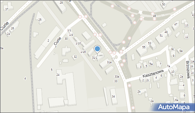 Toruń, Wschodnia, 31/3, mapa Torunia