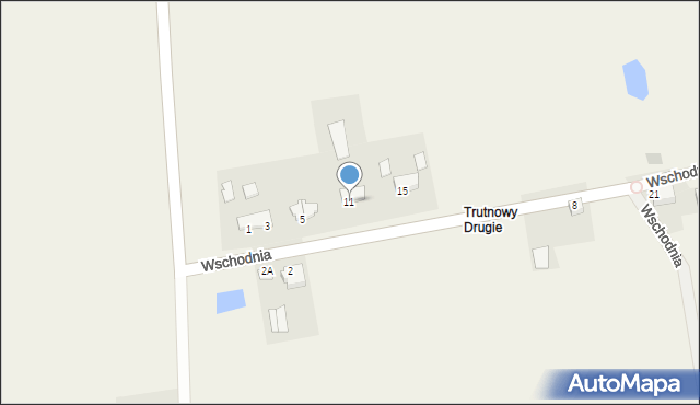 Trutnowy, Wschodnia, 11, mapa Trutnowy