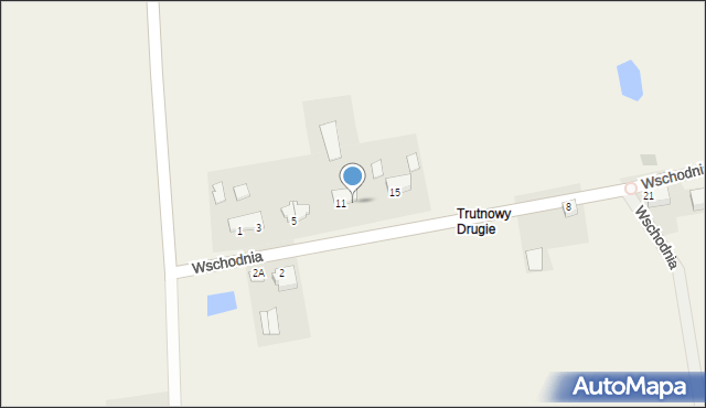 Trutnowy, Wschodnia, 13, mapa Trutnowy