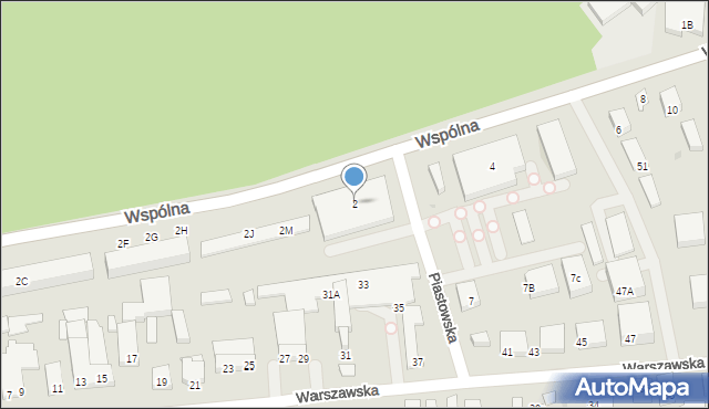 Warszawa, Wspólna, 2, mapa Warszawy