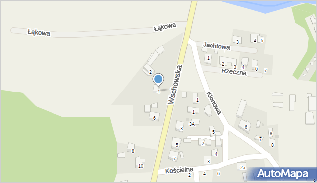 Wieleń, Wschowska, 4, mapa Wieleń