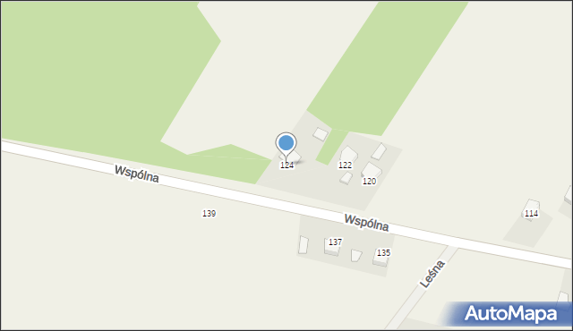 Wierzbica, Wspólna, 124, mapa Wierzbica