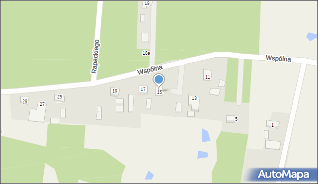 Wilczynek, Wspólna, 15, mapa Wilczynek