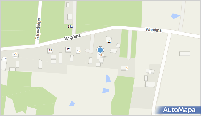 Wilczynek, Wspólna, 3, mapa Wilczynek