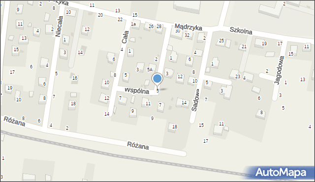 Wola Filipowska, Wspólna, 5, mapa Wola Filipowska
