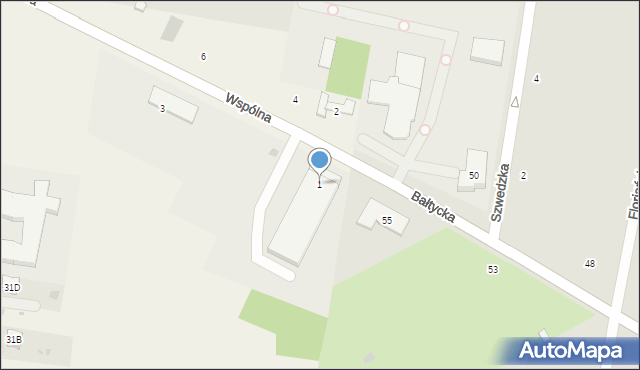 Wólka Grodziska, Wspólna, 1, mapa Wólka Grodziska