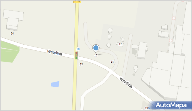 Wólka Grodziska, Wspólna, 16, mapa Wólka Grodziska