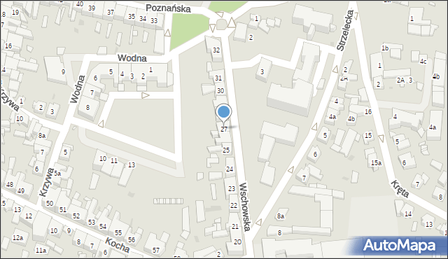 Wolsztyn, Wschowska, 27, mapa Wolsztyn